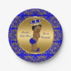 Royal Blue Prince Crown Baby Shower Ethnic