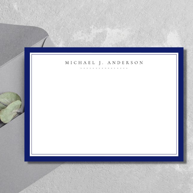 Royal Blue Professional Correspondence   Card (Creator Uploaded)