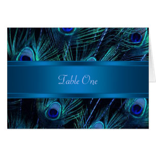 Royal Blue Purple Peacock Feathers Wedding