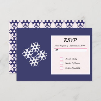 Royal Blue RSVP Cards