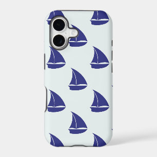 Royal Blue Sailboat Pattern