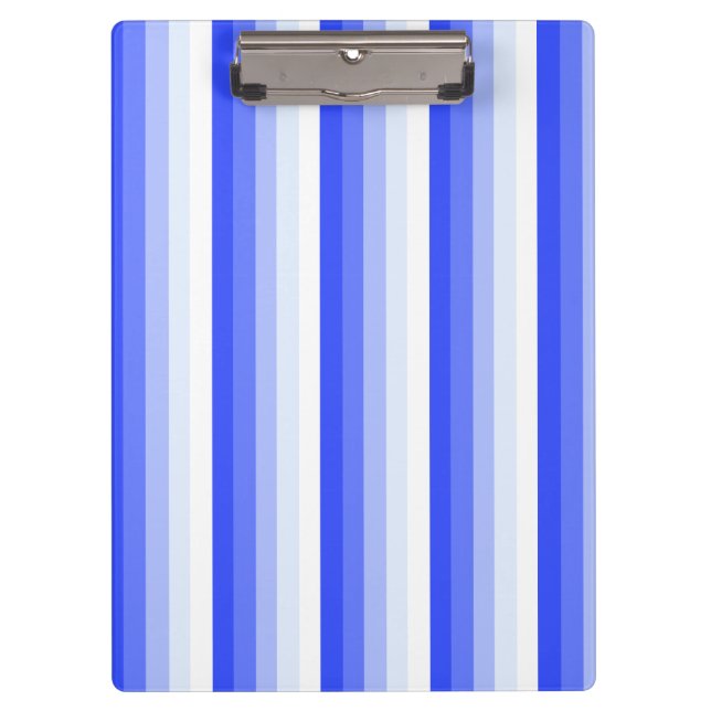 Royal blue shadow stripes clipboard (Front)