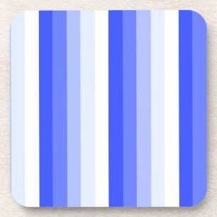Royal blue shadow stripes coaster