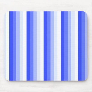 Royal blue shadow stripes mouse pad