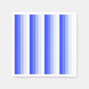 Royal blue shadow stripes napkin