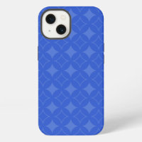Royal blue shippo pattern Case-Mate iPhone case