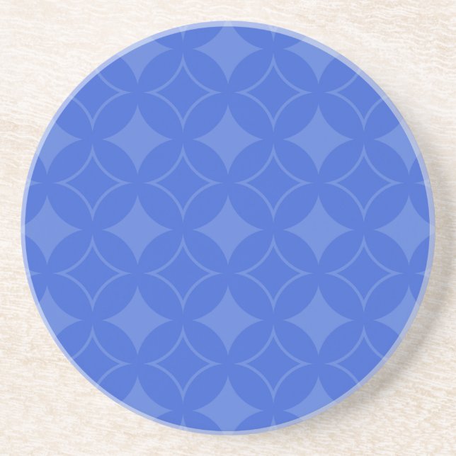 Royal blue shippo pattern coaster (Front)