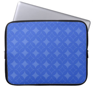 Royal blue shippo pattern laptop sleeve