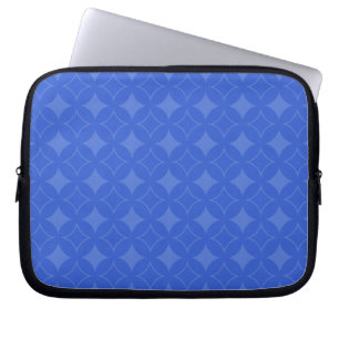 Royal blue shippo pattern laptop sleeve