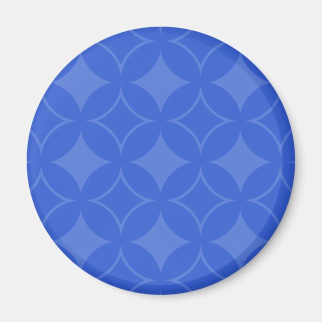 Royal blue shippo pattern magnet (Front)
