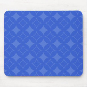 Royal blue shippo pattern mouse pad
