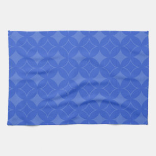Royal blue shippo pattern tea towel