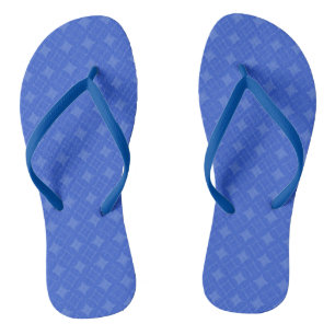 Royal blue shippo pattern thongs