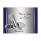 Royal Blue Silver High Heel Shoe Save The Date