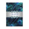 Royal Blue Silver Peacock Wedding RSVP