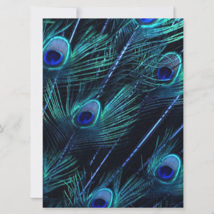 Royal Blue Silver Royal Indian Peacock Wedding Invitation