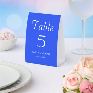 Royal Blue Simple Style Wedding