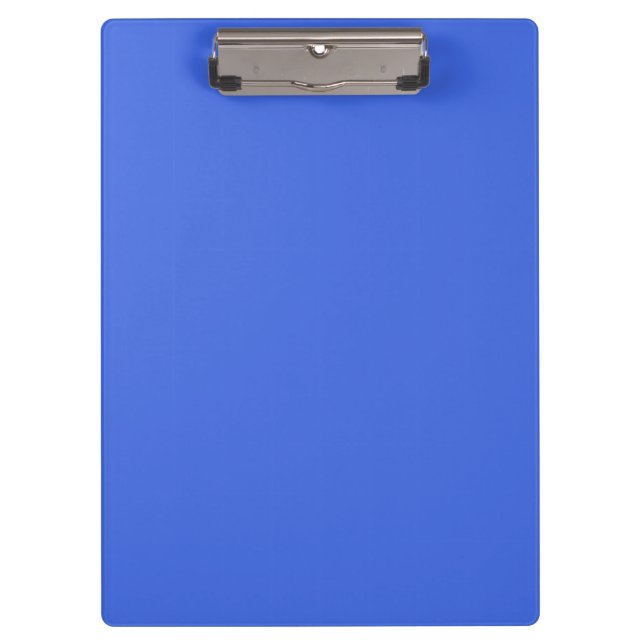 Royal Blue Solid Colour | Classic | Elegant Clipboard (Front)