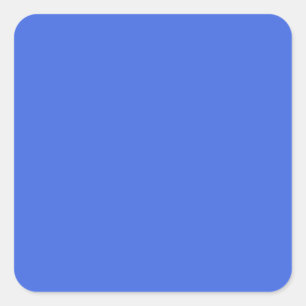 Royal Blue Solid Colour Classic Elegant Square Sticker
