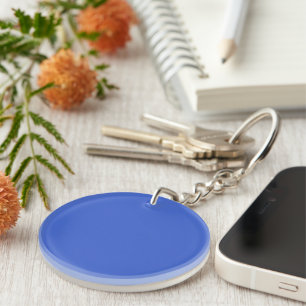 Royal Blue Solid Colour Key Ring