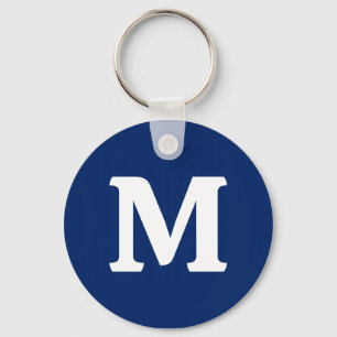 Royal Blue Solid Colour Key Ring