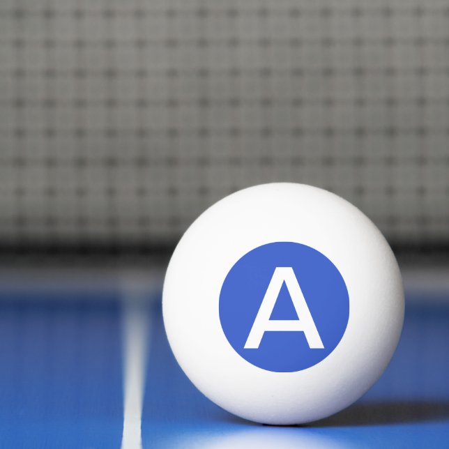 Royal Blue Solid Colour Ping Pong Ball (Net)