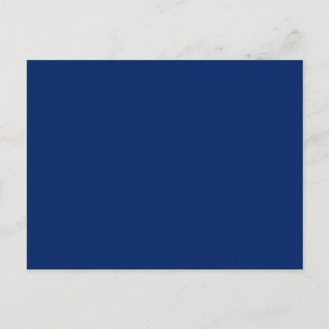 Royal Blue Solid Colour Postcard (Front)