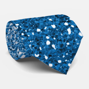 Royal Blue Sparkle Ombre Neck Tie 