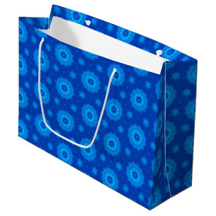 Royal Blue Star Pattern Large Gift Bag