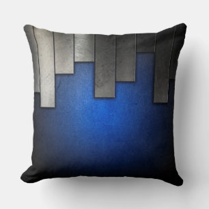 Royal Blue Steel Tiles Pillow