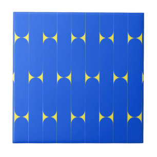 Royal Blue Sticks Small Ceramic Tile