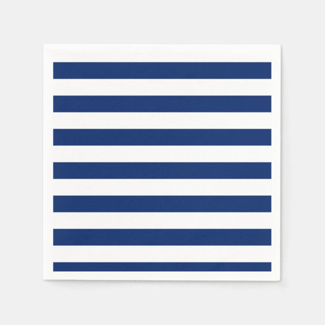 Royal Blue Striped Napkin (Front)