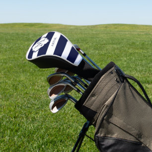 Royal Blue Stripes  Golf Head Cover
