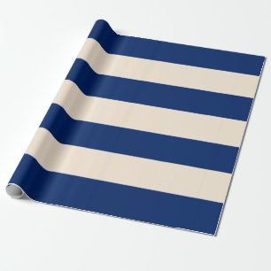 Royal Blue Stripes Wrapping Paper