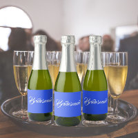 Royal Blue Stylised Script Wedding Bridesmaid