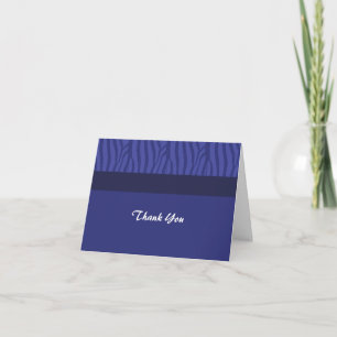 Royal Blue Thank You Card