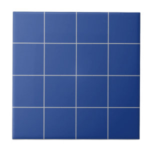 Royal Blue Thin Grid Tile