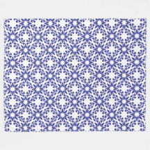 Royal Blue Trellis