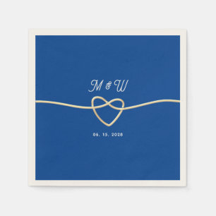 Royal Blue Wedding Napkin