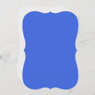 Royal Blue & White Curved Flat Card – Customisable