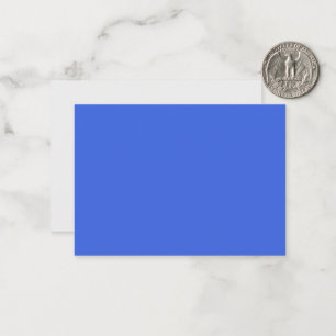Royal Blue & White Flat Note Card – Customisable