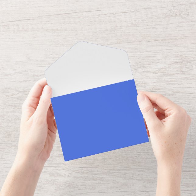 Royal Blue & White Folded Invite – Customisable (Opening)