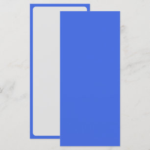Royal Blue & White Menu with Border – Customisable