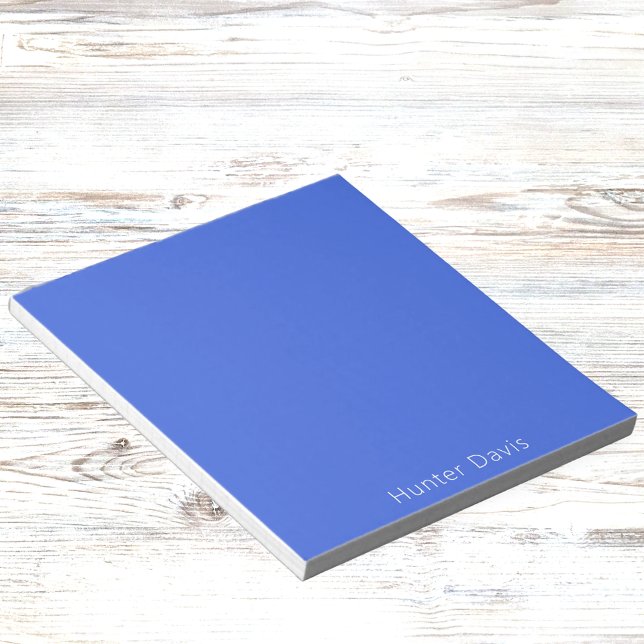 Royal blue white name notepad (Creator Uploaded)