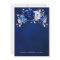 Royal Blue White Silver Metallic Floral Wedding In