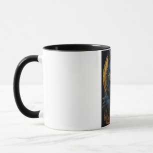 Royal Blue Wolf Mug - Mystic Wolf Coffee Mug - Fan