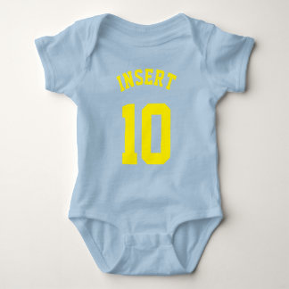 Royal Blue & Yellow Baby | Sports Jersey Design Bodysuit
