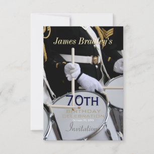 Royal British Band 70th Birthday Celebration Invitation