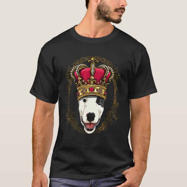Royal Bull Terrier King Queen Princess Puppy Bully T-Shirt (Front)