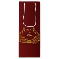 Royal Burgundy Gold Peacock Wedding